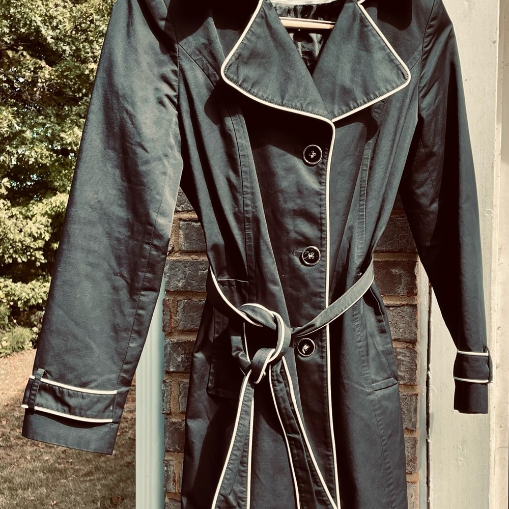 Tommy Hilfiger Black Trench Coat - Picture 6 of 8